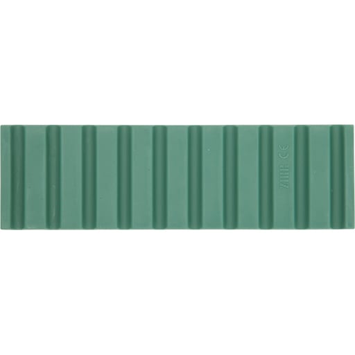 Zirc Green Instrument Mat 6-3/4" x 2" x 3/8", Non-Slip Soft Material, Holds 10