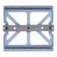 Zirc Blue Mini Mat 3 7/8" x 3 1/2" x 1/2", Non-Slip Feet For Stability, Holds 8