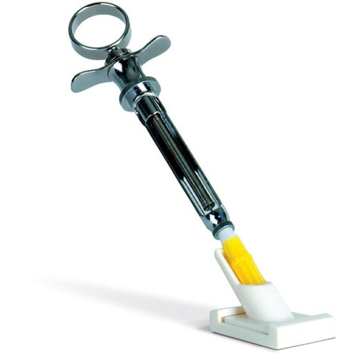 Zirc Needle Capper - Standard Length, 1-1/4", White. Includes: Base, one Tube &