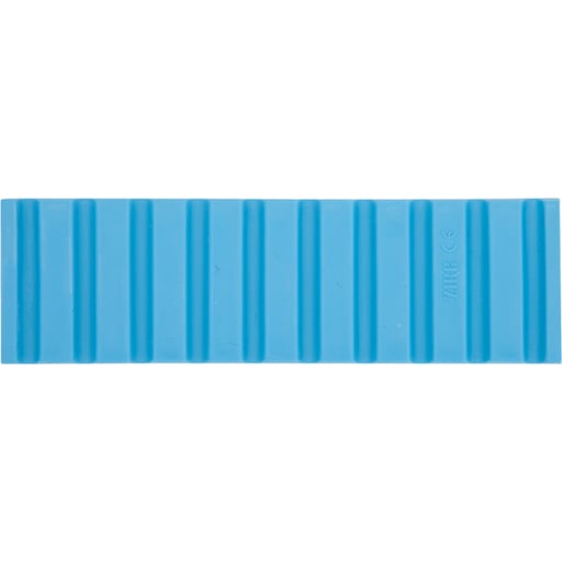 Zirc Neon Blue Instrument Mat 6-3/4" x 2" x 3/8", Non-Slip Soft Material, Holds