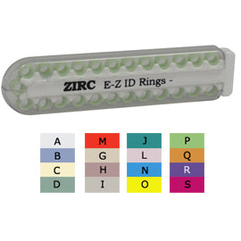 E-Z ID Instrument Rings Large 1/4" - Lilac. Package of 25 Rings