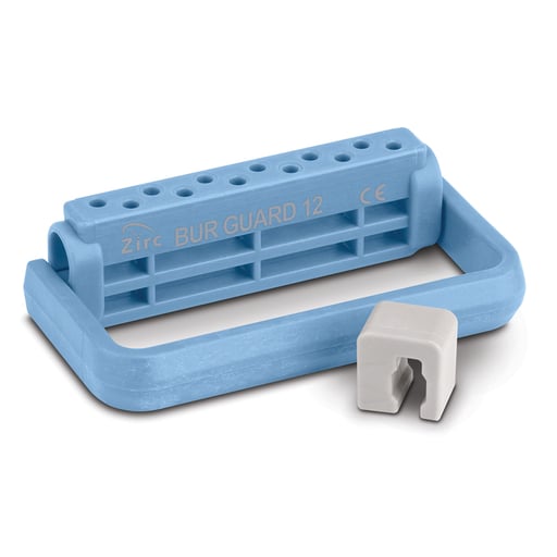 Steri-Bur Guard 12-Hole Bur Holder - Blue, Adjustable & Sterilizable