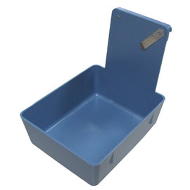 Zirc Wall-Hanging Lab Pan - Yellow Plastic Pan With Metal Clip and Wall-Hanging